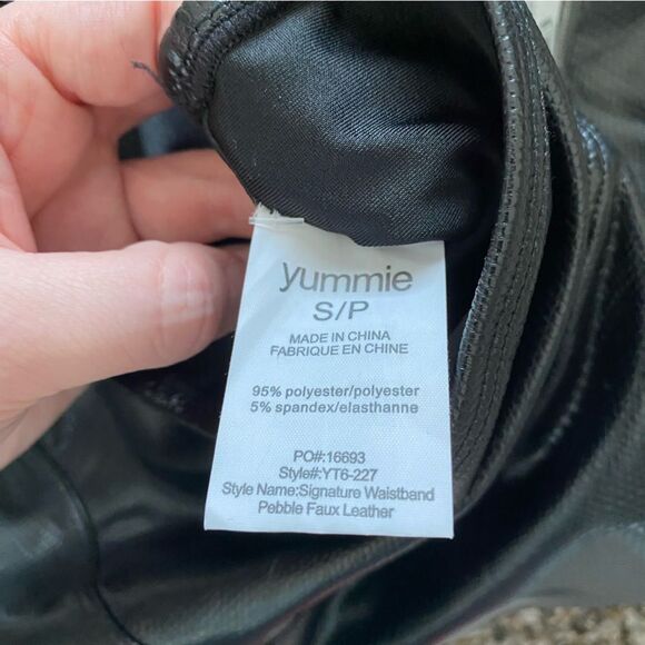 Yummie by Heather Thomson Faux Leather Pebbeled Leggings - Picture 3 of 8